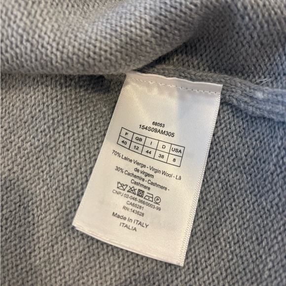 Christian Dior Lucky Star Logo Wool Cashmere Knit Sweater Vest Gray NWT - Picture 6 of 7